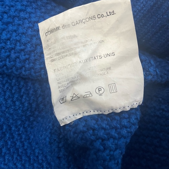 CDG Homme cable knit wool sweater XL! - Picture 4 of 4